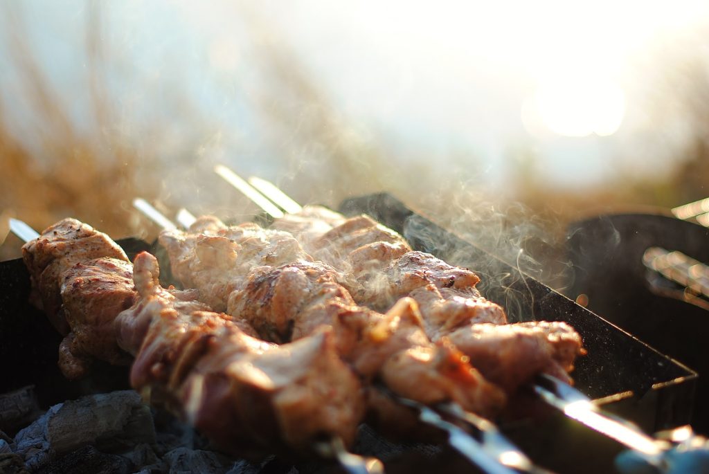 Wedding Reception Appetizers - Chicken Skewers